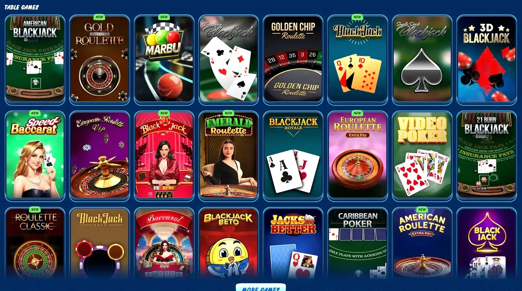 Fugu Casino Spieleauswahl